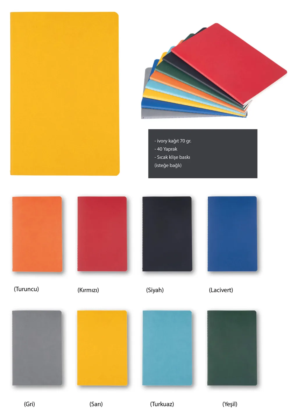 ATM 223 Defter Terzi Dikiş Termo Deri (15 × 21 cm)