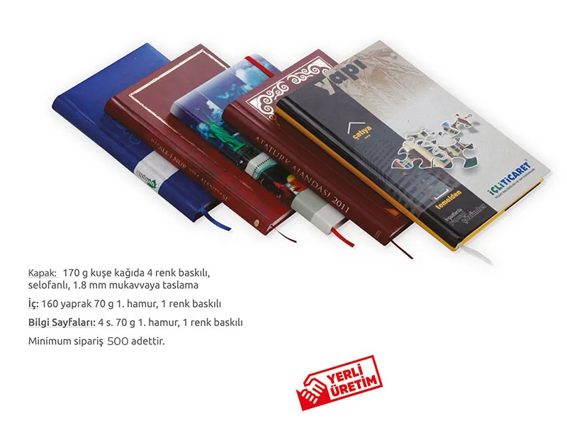 ATM 257 Defter Dikişli Sert Kapak (17 × 24 cm)