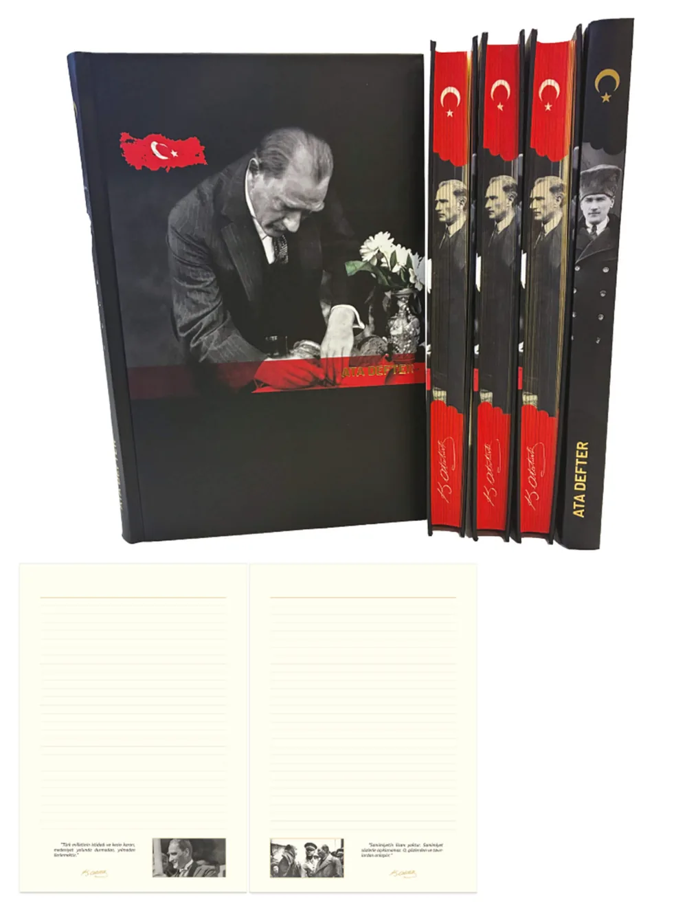 ATM 262 Atatürk Taslama Kapak Defter (17 × 24 cm)