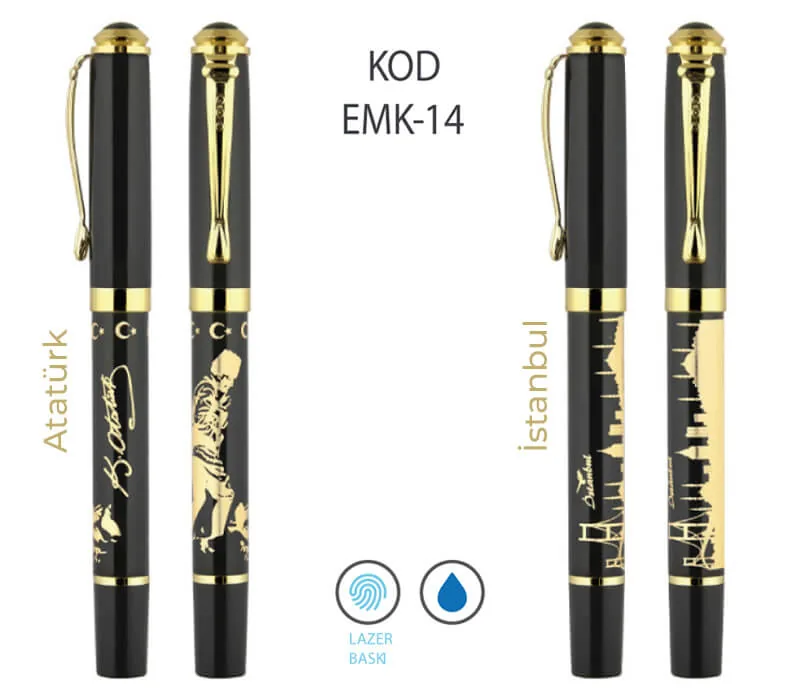 EMK-14 Atatürk / İstanbul Temalı Metal Kalem