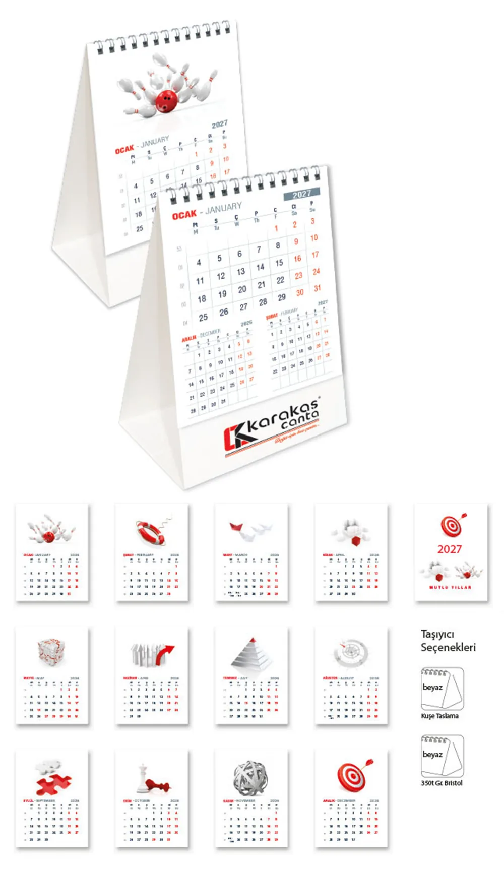 ATM 51 Piramit Takvim (Ofis)